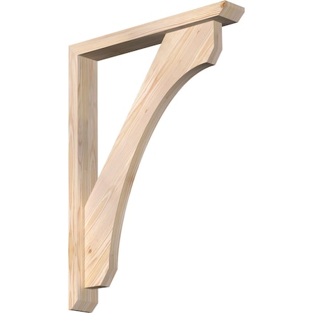 Ekena Millwork Legacy Slat Smooth Bracket w/ Offset Brace, Douglas Fir, 3 1/2"W x 24"D x 32"H BKT0402X24X32LEC06SDF